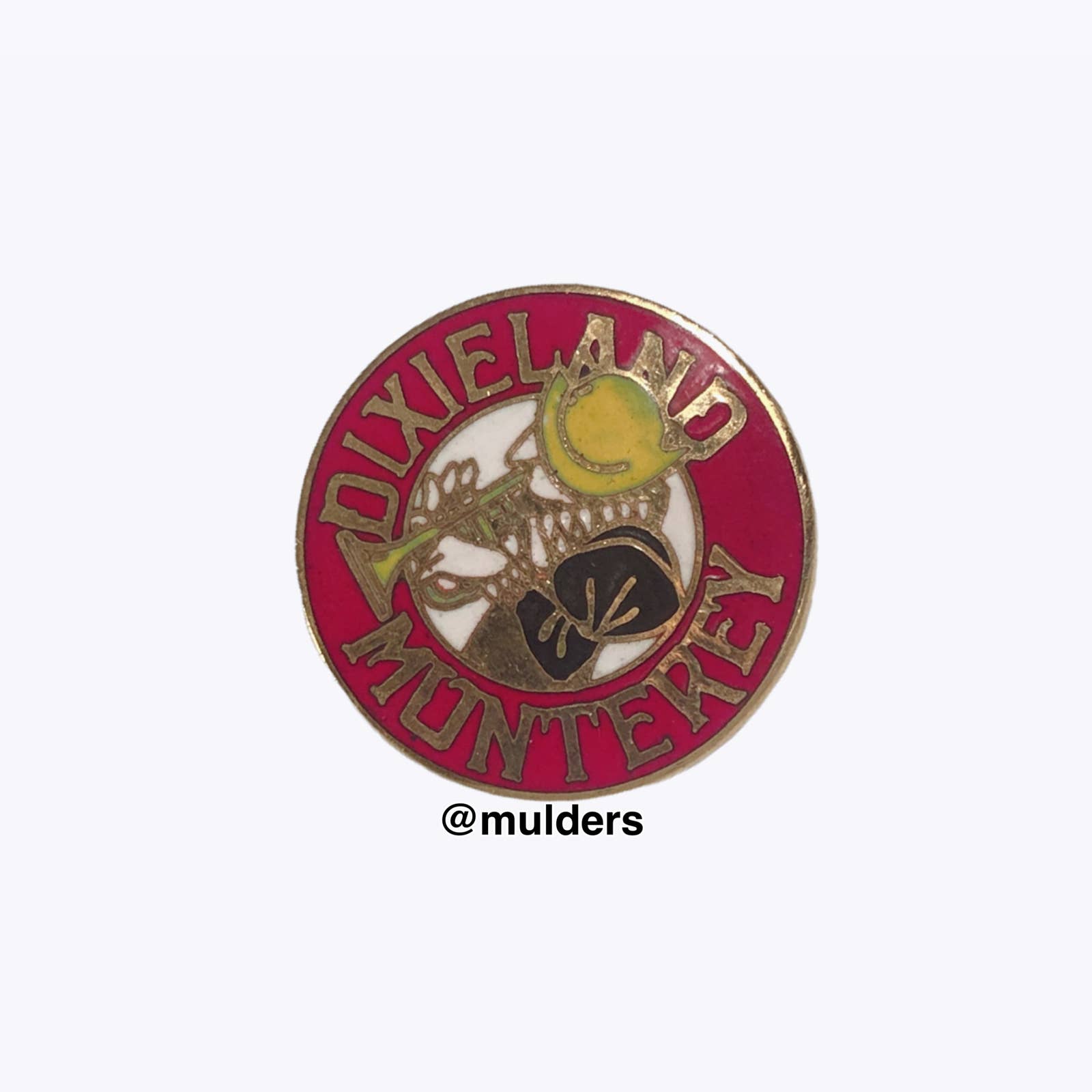 Vintage Dixieland Monterey Jazz Event Lapel Pin Brooch
